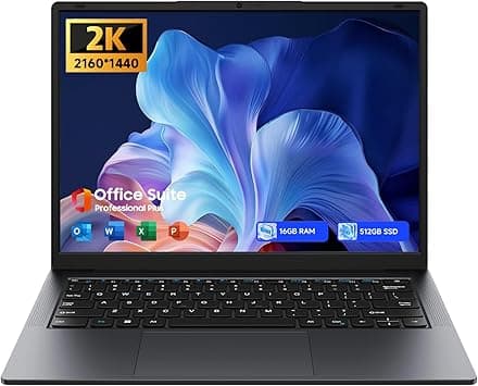 EYY Laptop Computer 16GB (8+8) RAM 512GB SSD, 14" 2K Resolution 3:2 Notebook Display, Intel M3-8100Y Processor(up to 3.40 GHz), MS Office, Win 11 Laptop with Keyboard, WiFi 5, BT 5, HDMI, Gray on Amazon.ae - Price Tracker