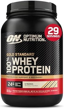 Optimum Nutrition New Flavor Gold Standard 100% Whey Protein Powder, S'Mores, 2 Pound (Pack of 1) (Packaging May Vary) - Best Deal Finder