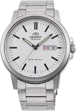 Orient Contemporary Conmuter - Wristwatch For Male Automatic And Hand-wound Mechanical Casual Strap And Case In Stainless Steel Color Grey Dial Analogue Grey - RA-AA0C03S - Best Deal Finder