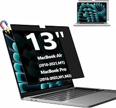 Magnetic Privacy Screen Protector for Macbook Pro 13 inch (2016-2022, M1, M2) / MacBook Air 13 inch (2018-2021, M1), Removable Privacy Filter for Laptops and Anti-Glare Blue Light Screen Protector - Amazon.ae Price Tracker