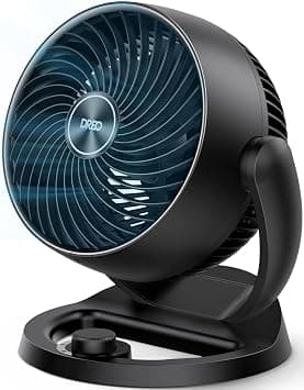 Dreo Fans for Home Bedroom, Table Air Circulator Fan for Whole Room, 9 Inch, 70ft Strong Airflow, 120° adjustable tilt, 28db Low Noise, Quiet, 3 Speeds, 2023 New Desk Fan for Office, Kitchen, Home on Amazon.ae - Price Tracker