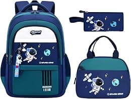 MITOWERMI 3pcs Kids Backpack with Lunch Box School Bag for Boys Girls Backpack Bookbag Set for Elementary School Student - Best Deal Finder