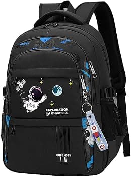 Astronaut Backpack for Boys Teens, Large Capacity School Bag Bookbag for Kids Elementary Middle - Best Deal Finder