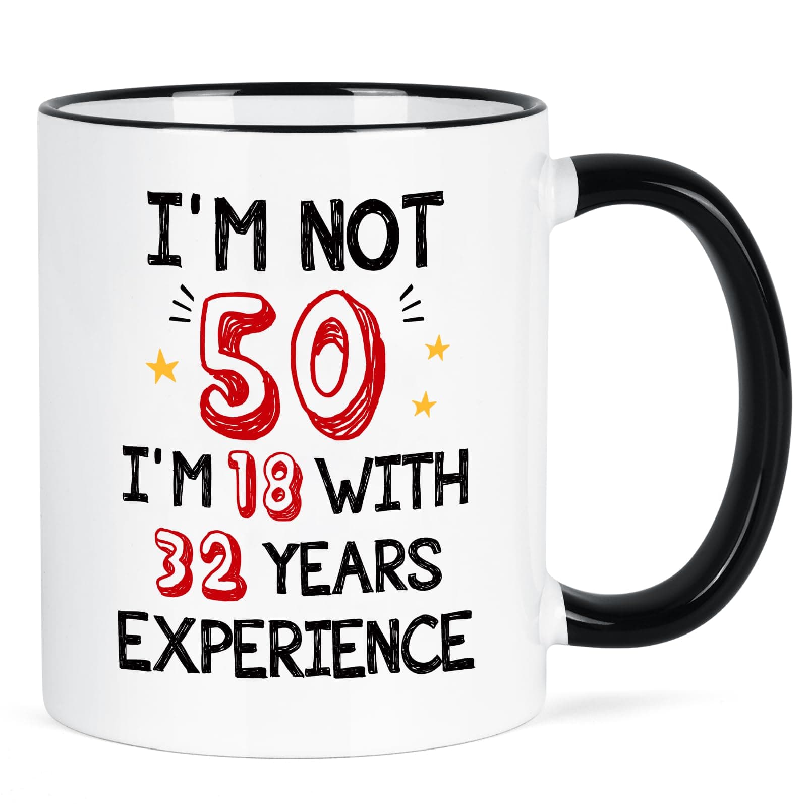 YHRJWN 50th Birthday Gifts for Her & Him for Women & Men, 50 Year Old Gifts for Friends, Mom, Dad, Wife & Husband - 11Oz Birthday Mug on Amazon.ae - Price Tracker