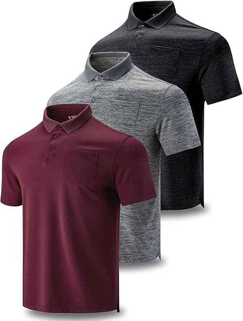 Liberty Imports mens Golf Shirts With Pockets Polo Shirt on Amazon.ae - Price Tracker