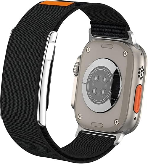 Nylon Sport Combo Band with Metal Bumper Case for WHOOP 5.0 & Apple Watch, Adjustable Dual-Device Replacement Strap for 42/44/45/46/49mm على Amazon.ae - متتبع الأسعار