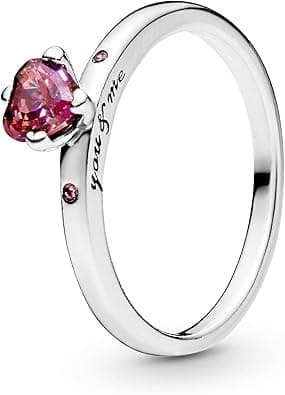 Pandora Moments Women's Sterling Silver You and Me Cubic Zirconia Ring on Amazon.ae - Price Tracker