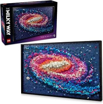 LEGO Art The Milky Way Galaxy Set, Space Model Kit for Adults to Build, Creative Activity for Design Lovers, Home Office Décor Idea for Living Room, Astronomy Gift for Men, Women, Him or Her 31212 - متتبع أسعار Amazon.sa