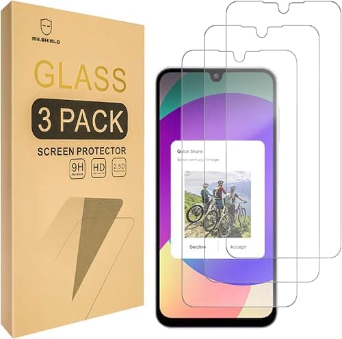 Mr.Shield Screen Protector compatible with Samsung Galaxy M17 / Galxy F17 5G [3-PACK] [Tempered Glass] [Japan Glass with 9H Hardness] on Amazon.ae - Price Tracker