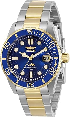 Invicta Women's Pro Diver Quartz Watch with Stainless Steel Strap, Gold, Two Tone, 20 (Model: 30481, 30485) - Best Deal Finder