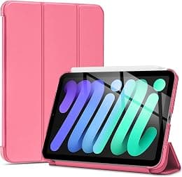 ProCase Smart Case for iPad Mini 7 A17 Pro 2024/iPad Mini 6 2021 8.3 Inch iPad Mini 7th/6th Gen Case, Hard Back Cover for iPad Mini 8.3" 7th Gen A2995/A2996/A2993/6th Gen A2567 A2568 A2569 -Melonpink - Best Deal Finder