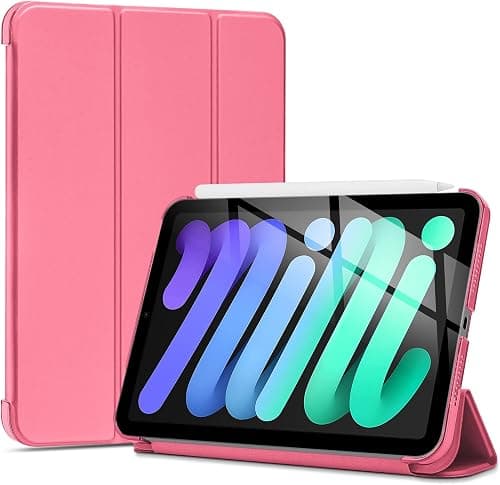 ProCase Smart Case for iPad Mini 7 A17 Pro 2024/iPad Mini 6 2021 8.3 Inch iPad Mini 7th/6th Gen Case, Hard Back Cover for iPad Mini 8.3" 7th Gen A2995/A2996/A2993/6th Gen A2567 A2568 A2569 -Melonpink on Amazon.ae - Price Tracker
