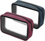 2 Pack ProCase TSA Approved Travel Toiletry Bag Pouch, Matte Clear Quart Size Bag Carry-On Airport Airline Compliant Bag Travel Makeup Cosmetic Bag for Toiletries Liquids Creams etc - Amazon.ae Price Tracker
