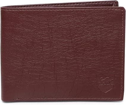 SAMTROH Tan & Black PU Leather Wallet for Men I 2 Card Slots I 2 Currency & Secret Compartments I 6 ID Card Slots on Amazon.ae - Price Tracker