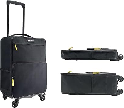 Travel Ready 4-Wheel Lightweight Collapsible Cabin Luggage. Made of High Tensile Strength Materials. Approved for Fly Dubai Emirates Air Arabia and all Major Airlines on Amazon.ae - Price Tracker