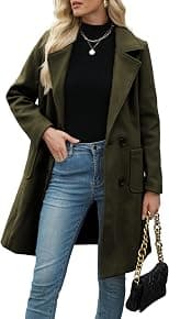 Bankeng womens Double Breasted Double Breasted - Best Deal Finder
