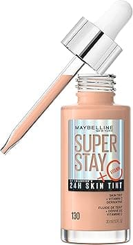 Maybelline Super Stay Up to 24HR Skin Tint, Radiant Light-to-Medium Coverage Foundation, Makeup Infused With Vitamin C, 130, 1 Count on Amazon.ae - Price Tracker