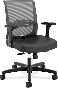 HON The Company HONCMS1AUR10 Convergence Task Chair, Swivel-Tilt, Black Vinyl على Amazon.ae - متتبع الأسعار