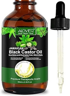 Castor Oil, 100% Pure Natural Black Castor Oil for Hair, Treatment For Damaged Hair & Dry Skin, Cold Pressed Oil For Hair Growth, Eyebrows,Eyelashes, Nails and Skin(60ml) - Amazon.ae Price Tracker