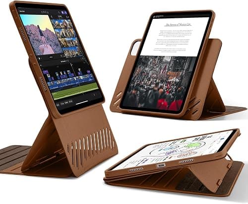 ESR for iPad Pro 11 Inch Case (2022/2021/2020/2018, 4th/3rd/2nd/1st Generation), Removable Magnetic Cover, Adjustable Portrait/Landscape Stand with Raised Display View, 9 Standing Angles, Brown | Detachable Magnetic Cover with Apple Pencil Charging & Storage, Adjustable Portrait/Landscape, 9 Stand Angles on Amazon.ae - Price Tracker