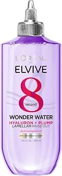 L'Oreal Paris Elvive Hyaluron Plump Flash Hydration Wonder Water Hair Rinse, 8 Second Hydrating Care Treatment For Soft, Shiny Hair, 6.8 Fl Oz - Best Deal Finder
