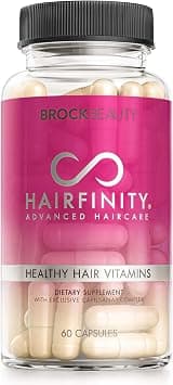 Hairfinity Hair Vitamins - Scientifically Formulated with Biotin, Amino Acids, and a Vitamin Supplement That Helps Support Hair Growth - Vegan - 60 Veggie Capsules (1 Month Supply) على Amazon.ae - متتبع الأسعار