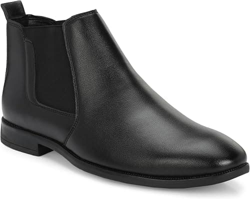 AFROJACK Men's Chelsea Boots |Ankle Boots | Slip-On Synthetic Leather على Amazon.ae - متتبع الأسعار