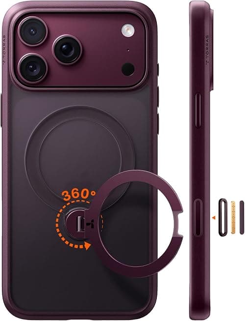 TORRAS Q3 Spin for iPhone 18 Pro Case with 360 Magnetic Stand, Purple on Amazon.ae - Price Tracker