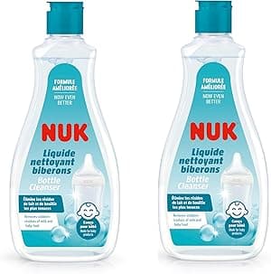 NUK Baby Bottle Cleanser | Ideal for Cleaning Baby Bottles, Teats & Accessories | Fragrance Free | pH Neutral | 100% Recycled Bottle Pack | 2 x 500 ML - Amazon.ae Price Tracker