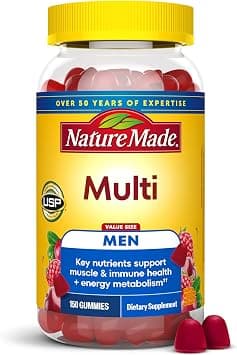 Nature Made Multi for Him, Multivitamin for Men for Energy Metabolism Support, Mens Multivitamins, 150 Gummy Vitamins and Minerals, 75 Day Supply on Amazon.ae - Price Tracker