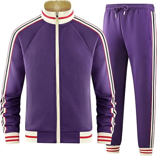 Men Track Suits for Men Set mens track suits 2 piece set (pack of 2) on Amazon.ae - Price Tracker
