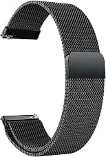 ACM Watch Strap Magnetic Loop 20mm compatible with Realme Techlife Watch S100 Smartwatch Luxury Metal Chain Band - Best Deal Finder