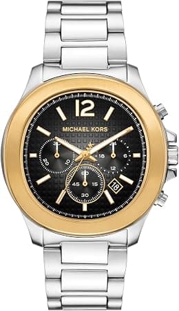 Michael Kors Sage Men's Watch, Stainless Steel for Men with Steel, Two-Tone - Best Deal Finder