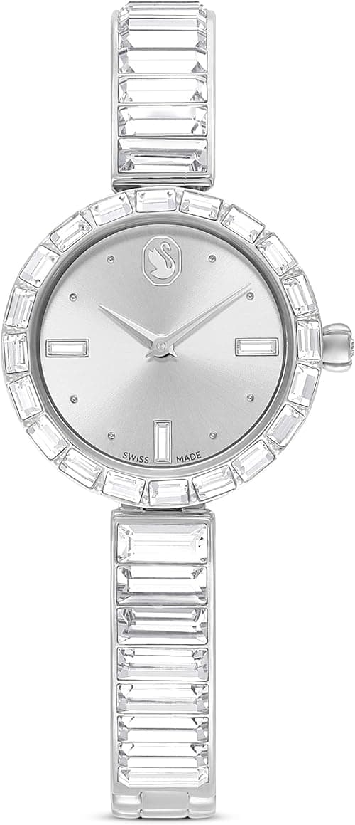 Swarovski [Official] [] Matrix Bangle Watch, Swiss Made Bracelet, Silver Type, Stainless Steel on Amazon.ae - Price Tracker