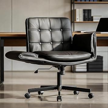 DROGO Zen Atora Pro Ergonomic Criss Cross Legged Office Chair for Work with 5 Gear Armrest & Wide Thick Cushion Seat | PU Leather Computer Chair, Adjustable Height, Recline & Heavy Metal Base - Black on Amazon.ae - Price Tracker