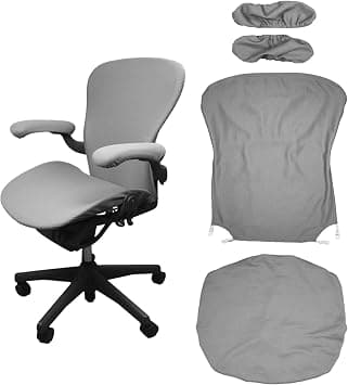 Suitable for Herman Miller Aeron Chair Covers (Size B), (4 Pieces Including armrest Covers) - Breathable, Comfortable, and Non-Slip(Charcoal Grey) on Amazon.ae - Price Tracker