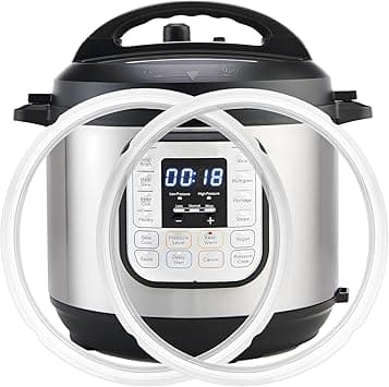 2-Pack Sealing Ring for Instant Pot 6 Quart, Food-grade Silicone Replacement Parts for Instant Pot 6 Qt, BPA-Free Accessories for Instant Pot, Lid Gasket Seal Sealing Ring for Instantpot 5&6 Qt, Clear on Amazon.ae - Price Tracker