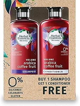 Herbal Essences Bio:Renew Volume Arabica Coffee Fruit Shampoo and Conditioner Bundle, Silicone and Colorants Free, 400ml x 400ml, Pack of 2 on Amazon.ae - Price Tracker