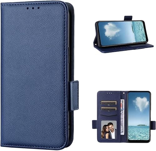 COQUE Case for Motorola Moto G77 5G Phone case Pebbled (Shockproof) Flap With Magnetic Closure On The side leather Case With Card Slot-Dark blue on Amazon.ae - Price Tracker