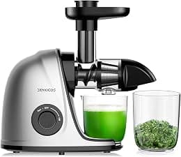 Slow Masticating Juicer ZM1503M, Cold Press Juicer Machine for Fruits & Vegetables, High Juice Yield, Quiet Motor, Easy to Clean, Juice & Pulp Separation, BPA-Free, Ideal for Healthy Juicing - Best Deal Finder