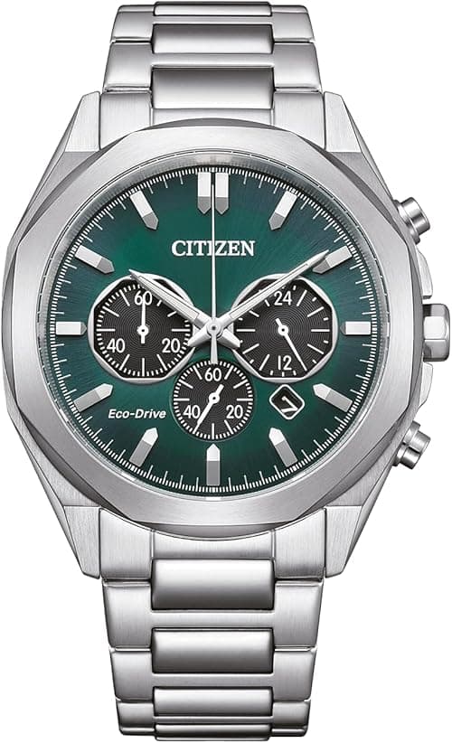Citizen Men's Chronograph Eco-Drive Watch with Stainless Steel Strap CA4590-81X, Silver, Bracelet on Amazon.ae - Price Tracker