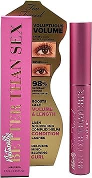 Too Faced Naturally Better Than Sex Mascara | Volumizing, Nourishing, Curling + Safe for Sensitive Eyes, 0.26 Fl Oz on Amazon.ae - Price Tracker