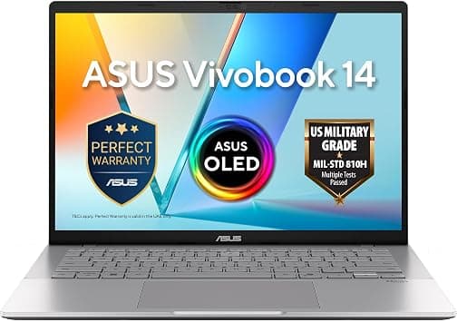 ASUS Vivobook S14 AI Pc (Cool Silver) | 14"WUXGA (1920 x 1200) OLED Display, AMD Ryzen AI 5 330, AMD XDNA NPU up to 50TOPS, 16GB RAM, 512GB SSD, Win11 [M3407KA-SF109W] على Amazon.ae - متتبع الأسعار