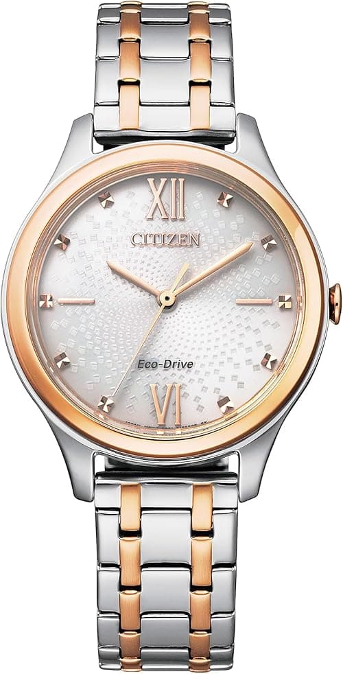Citizen Women's Analogue Eco-Drive Watch with a Stainless Steel Band on Amazon.ae - Price Tracker