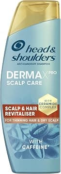 Head & Shoulders DermaXPro Revitaliser Anti Dandruff Shampoo 300ml with Caffeine and Ceramide Complex. Moisturises Dry Scalp & Thinning Hair and Helps Reinforce the Skin Barrier - Best Deal Finder