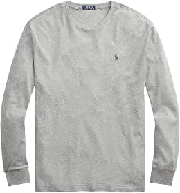 POLO RALPH LAUREN Mens Long Sleeve Crew Neck Custom Slim Fit T-Shirt - Best Deal Finder