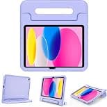 ProCase Kids Case for iPad A16 11th Generation 2025/iPad 10th Generation 2022 with Pencil Holder, iPad 11/10 Case Shockproof Lightweight Cover with Stand Convertible Handle for Children (Lightpurple) - Best Deal Finder