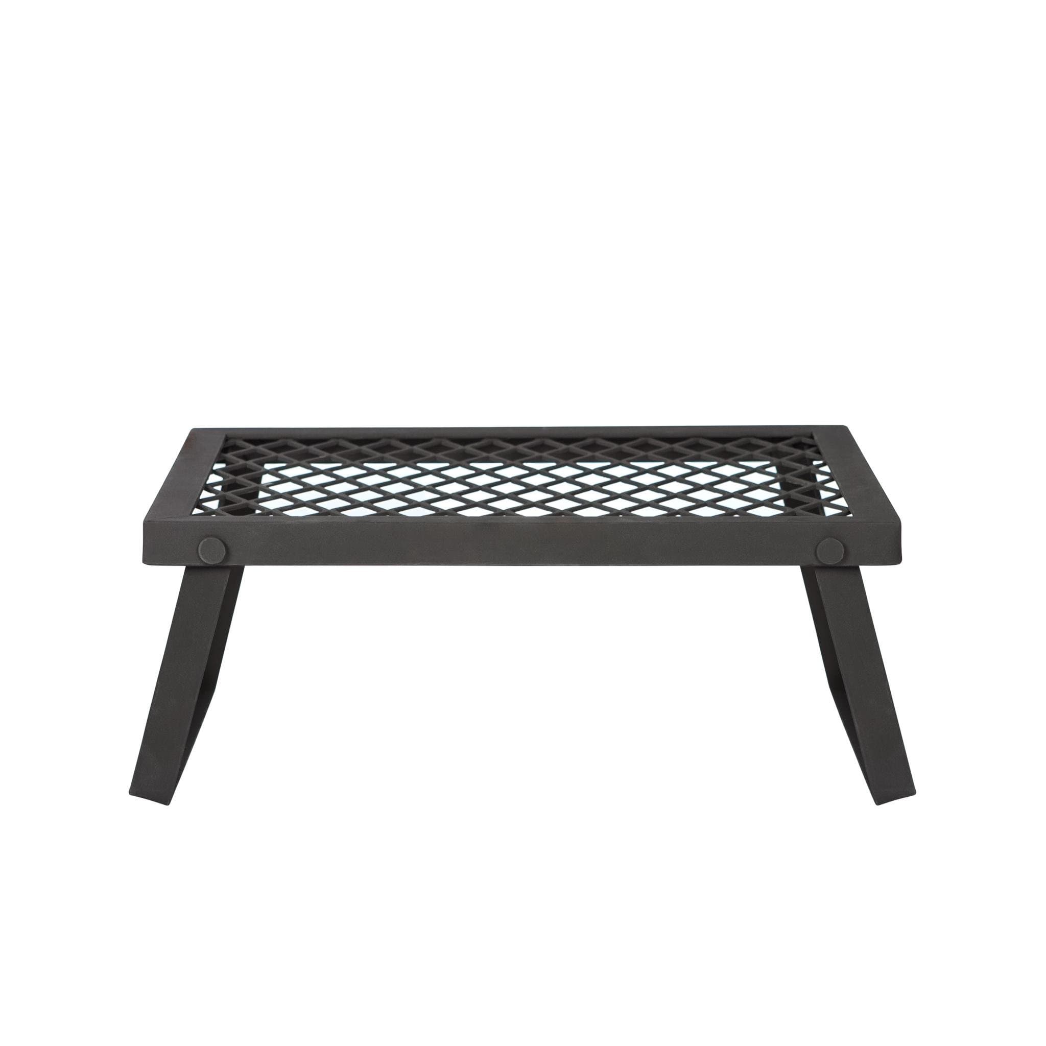 Amazon Basics Medium Portable Folding Campfire Camping Grill Grate, Camping BBQ, Camping Cooking, Black Steel on Amazon.ae - Price Tracker