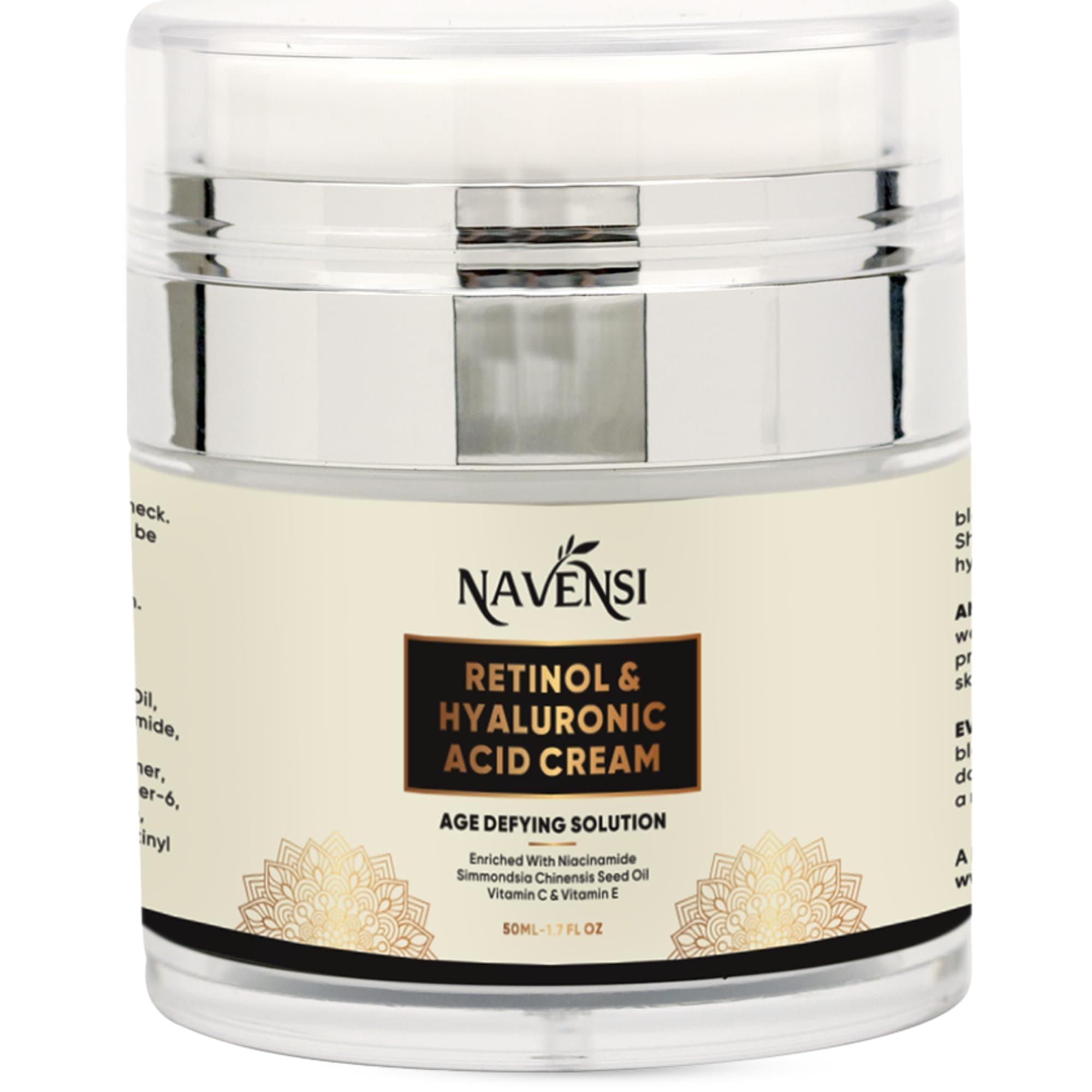 Navensi Collagen, Retinol & Hyaluronic Acid Cream - Anti-Aging Face Moisturizer for Face, Firming Skin Care Neck & Décolleté - Made in UAE, Daily Moisturizer Face Cream Day & Night - 1.7 fl.oz. on Amazon.ae - Price Tracker
