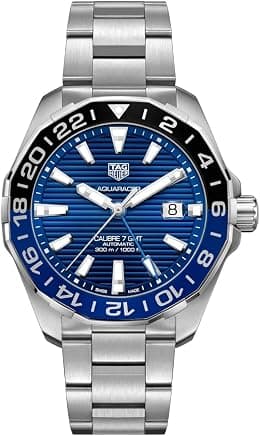 TAG Heuer orologio Aquaracer GMT 43mm Calibre 7 blu automatico Acciaio WAY201T.BA0927 - Best Deal Finder